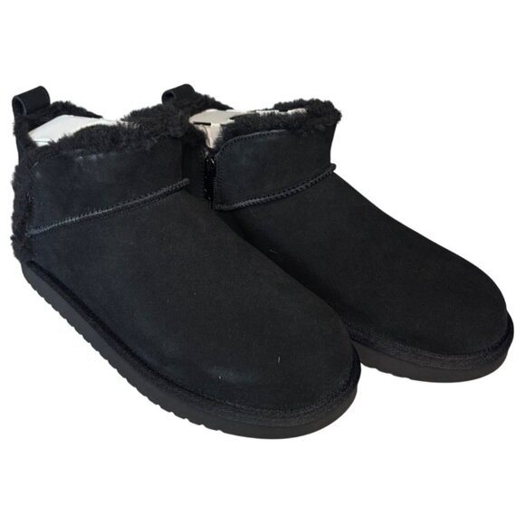 Koolaburra by UGG Kids Koola Ultra Mini Boot in Black Suede Size 5 Kids Women 7 - Picture 6 of 9
